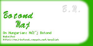 botond maj business card